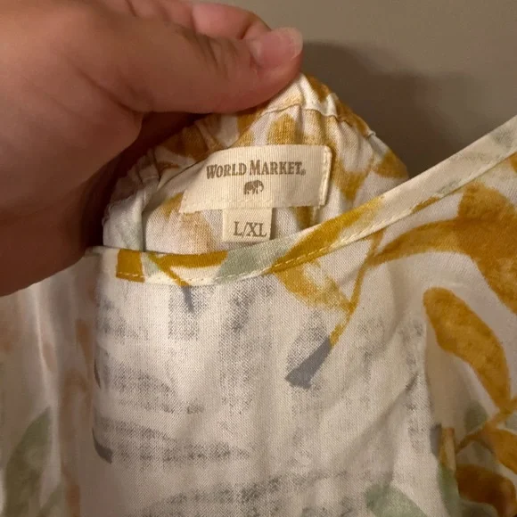 Cost Plus World Market Floral Pajama Dress and Matching Robe L/XL - Picture 5 of 8